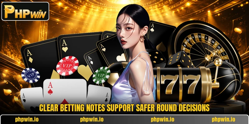 Clear betting notes support safer round decisions Clear betting notes support safer round decisions