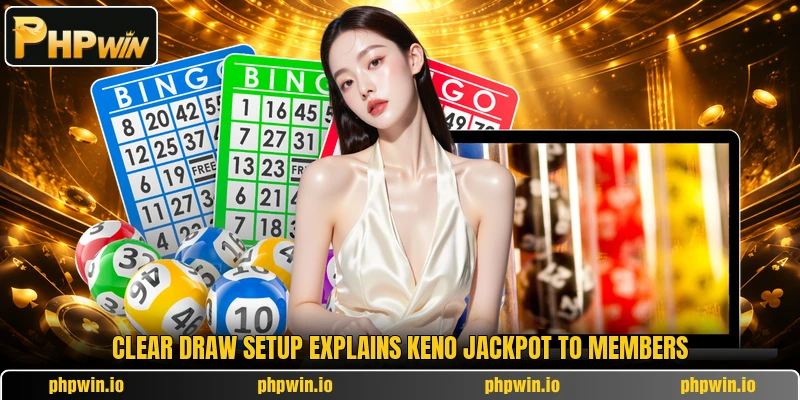 Clear draw setup explains Keno Jackpot to members Clear draw setup explains Keno Jackpot to members
