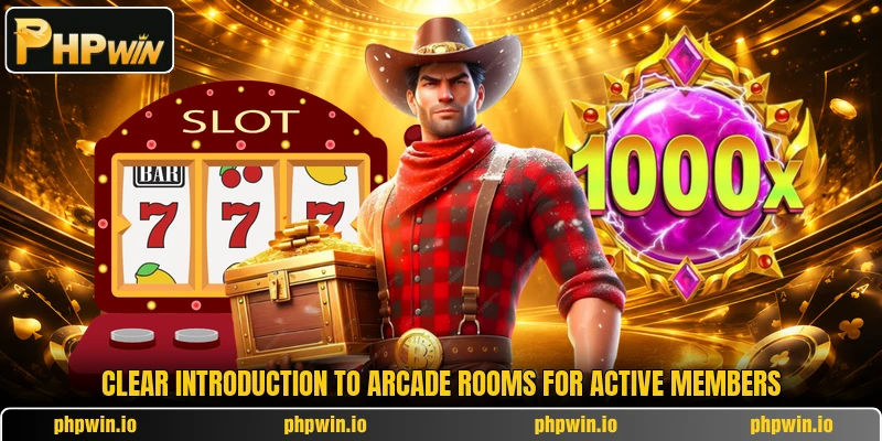 Clear introduction to Arcade rooms for active members