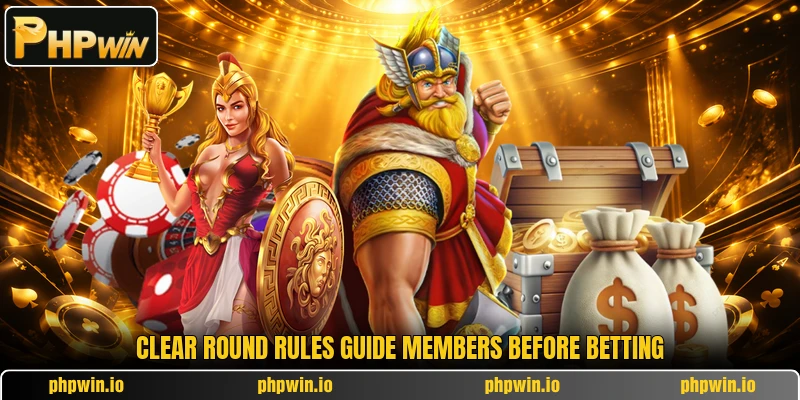 Clear round rules guide members before betting Clear round rules guide members before betting