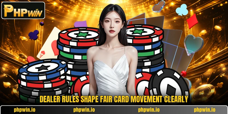 Dealer rules shape fair card movement clearly Dealer rules shape fair card movement clearly
