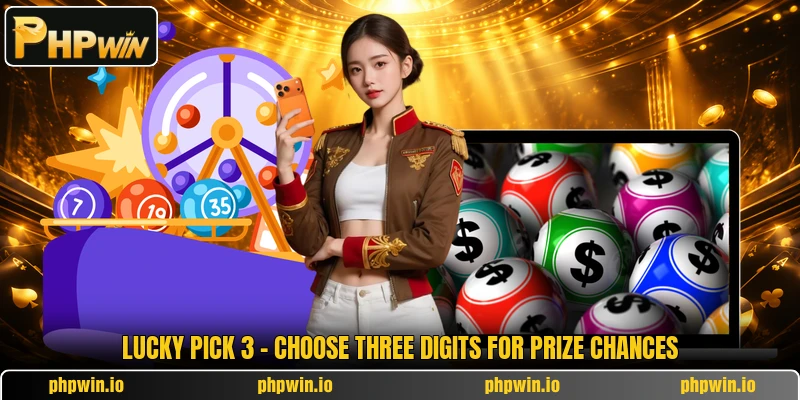 Lucky Pick 3 - Choose Three Digits For Prize Chances