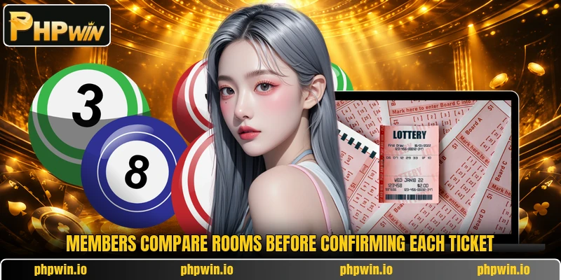 Members compare rooms before confirming each ticket Members compare rooms before confirming each ticket
