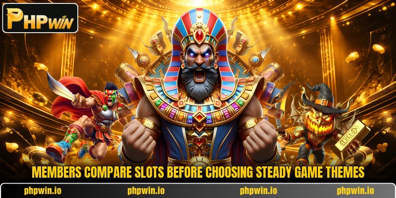 Members compare slots before choosing steady game themes