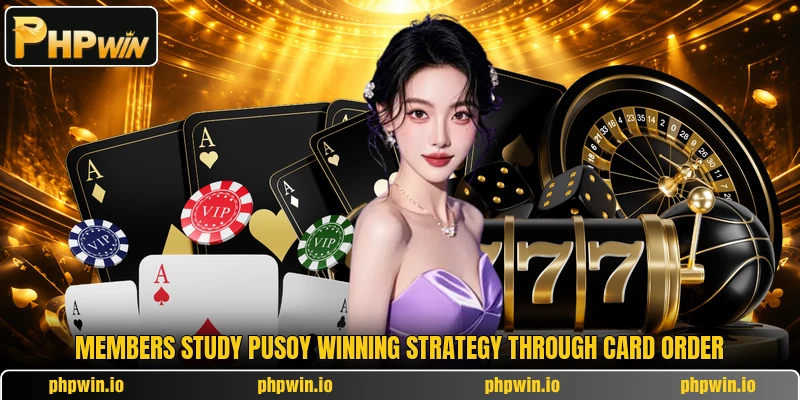 Members study pusoy winning strategy through card order
