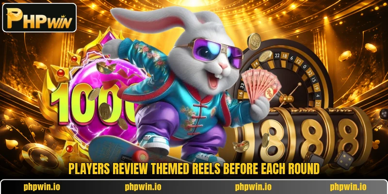 Players review themed reels before each round