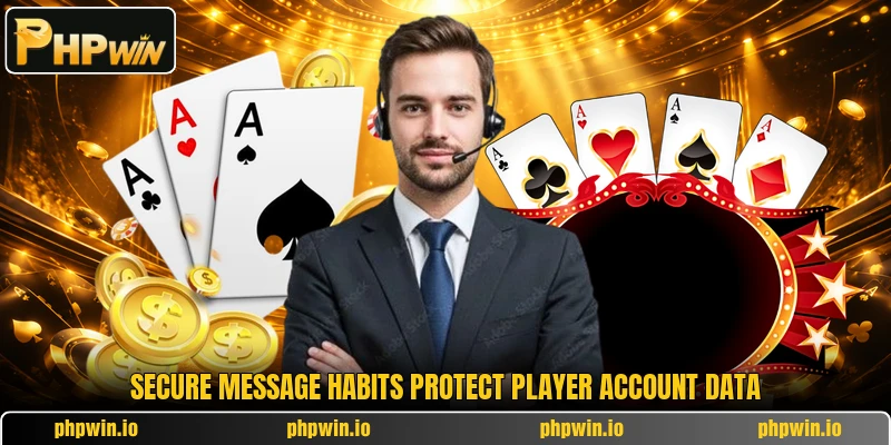 Secure message habits protect player account data